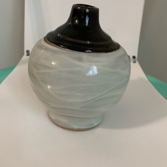 Allan Ditton Signed Studio Pottery Christmas Snowman Tealight main image 3